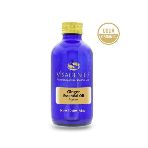 Ginger Essential Oil | USDA Organic | Premium Quality | 100% Pure